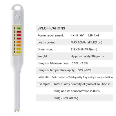 Portable Salinity Meter for Household Use with 0.3%~2.0% Measurement Range