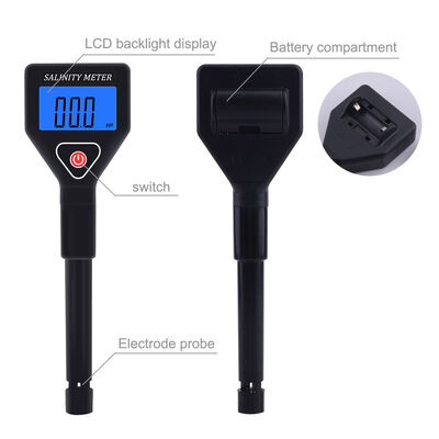 High-Precision Digital Salinity Meter with 0-199.9ppt Measuring Range for Multi-Scenario Water Testing