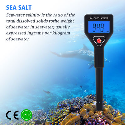 High-Precision Digital Salinity Meter with 0-199.9ppt Measuring Range for Multi-Scenario Water Testing