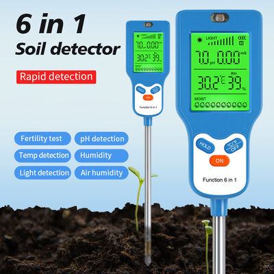 6 In 1 Soil Tester Multi Function Soil Detector For Plant Growth Monitoring