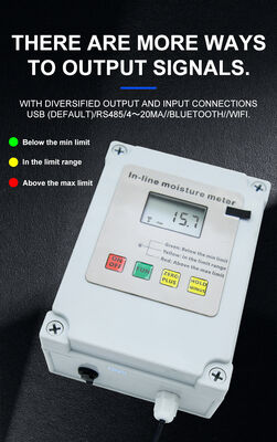 HZX200 Online Paddy Moisture Meter In Line Testing MD-2G Digital For Wood Dust Grain Convenient Maize