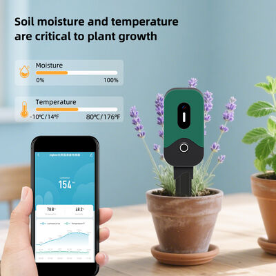 Tuya Smart Zigbee Soil Tester Sensor Temperature Humidity Illuminance Measuring Instrument Zigbee Soil Moisture Sensor