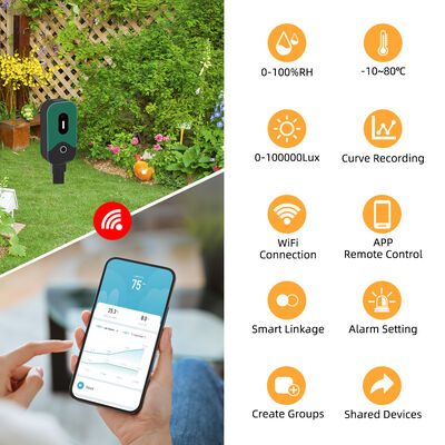 Tuya Smart Zigbee Soil Tester Sensor Temperature Humidity Illuminance Measuring Instrument Zigbee Soil Moisture Sensor