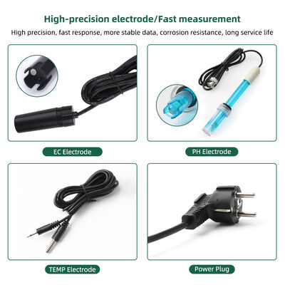 Tuya Wifi Online EC Monitoring Controller ph Meter With Data Logger Function Hydroponic Water Quality Monitoring Tester
