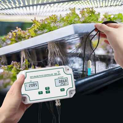 Tuya Wifi Online EC Monitoring Controller ph Meter With Data Logger Function Hydroponic Water Quality Monitoring Tester