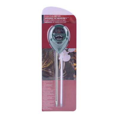 3-in-1 Soil Meter Moisture PH Light No Battery Required Dual-Probe Soil Tester For Indoor / Outdoor Plants Garden Lawn Farm