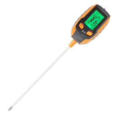 6-in-1 Digital Soil Tester Moisture/PH/Sunlight/Temperature Monitor With Backlight LCD For Plant Garden Farm