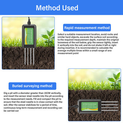 RS485 Soil Multi Parameter Sensor 8-in-1 EC pH NPK Temp Moisture Detection Agriculture Greenhouse Use