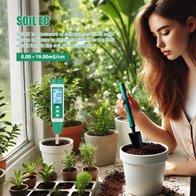 3-in-1 Digital Soil EC Moisture Temperature Meter Plant Soil Salinity Tester for Garden Farm