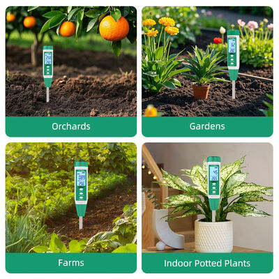 3-in-1 Digital Soil EC Moisture Temperature Meter Plant Soil Salinity Tester for Garden Farm