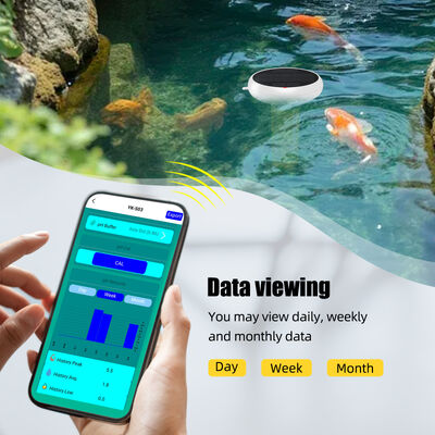 Wifi 7-in-1 Floating Waterproof Chlorometer With Smart Hub Salt/EC/TDS/ORP&Temp USB Solar Powered pH Meter  for Swimming Pools