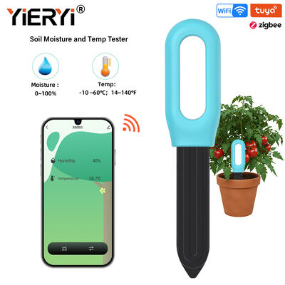Wireless ZigBee Smart Soil Moisture Temperature Monitor for Plants App Controlled