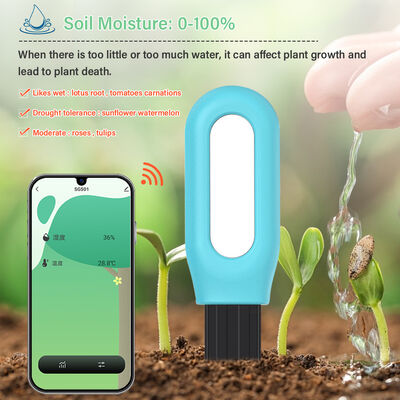 Wireless ZigBee Smart Soil Moisture Temperature Monitor for Plants App Controlled