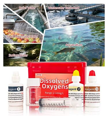 YIERYI Dissolved Oxygen Test Kit 2-10mg/L 120 Tests for Aquaculture Industrial Water Quality Monitoring