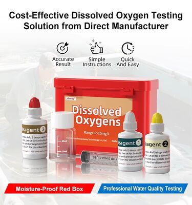 YIERYI Dissolved Oxygen Test Kit 2-10mg/L 120 Tests for Aquaculture Industrial Water Quality Monitoring