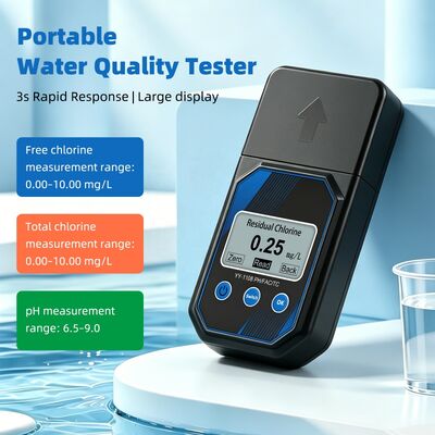 YIERYI Portable Photometric Accurate Water Quality Tester for PH Residual Chlorine Total Chlorine
