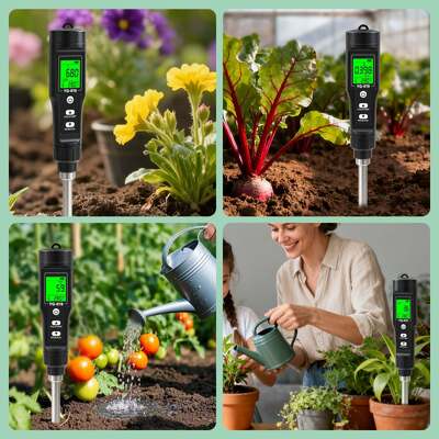 Soil Tester for PH Nitrogen Phosphorus Potassium EC Fertility Temperature Soil Moisture