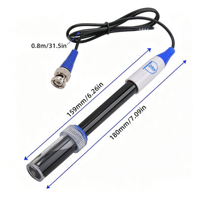 ORP Sensor Electrode, BNC Connector Probe, Laboratory Water Quality Testing, Swimming Pool Oxidation Reduction Electrode