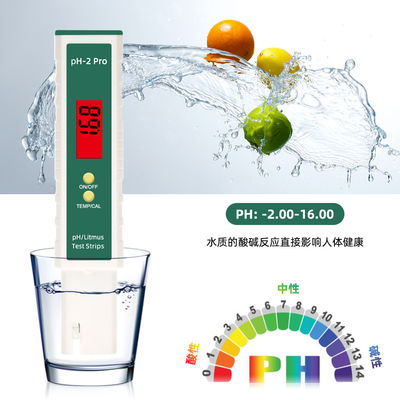 16.00ph Water Litmus LCD Display Calibrating PH Meter