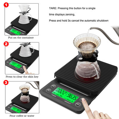 19.5cm Long ABS LCD Pocket Coffee Weighing Scale