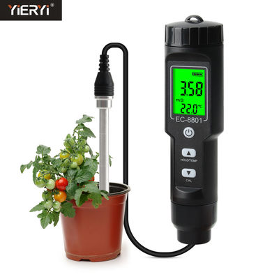 Portable Digital EC Soil Temperature Tester For Farm Measurement