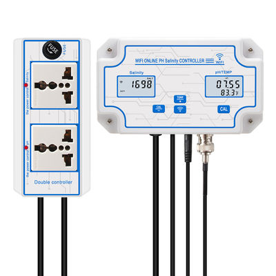 Tuya Online Salinity Meter with 0~199.9ppt Range and 0~14.0pH Multiparameter Water Quality Tester for Mariculture and Aquarium