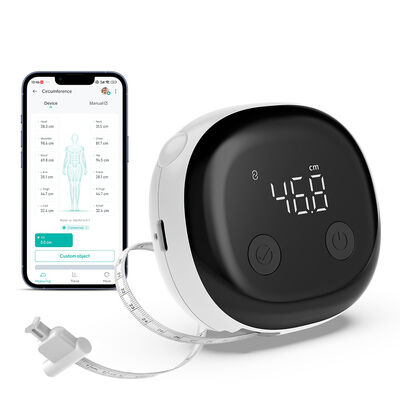 Smart Bluetooth Body Measuring Tape with ±0.2% Accuracy, Rechargeable Type-C & LED Display for Precise Measurements