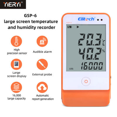 GSP 6 USB Temperature Humidity Data Logger Recorder For Refrigerated Cold Chain Transport